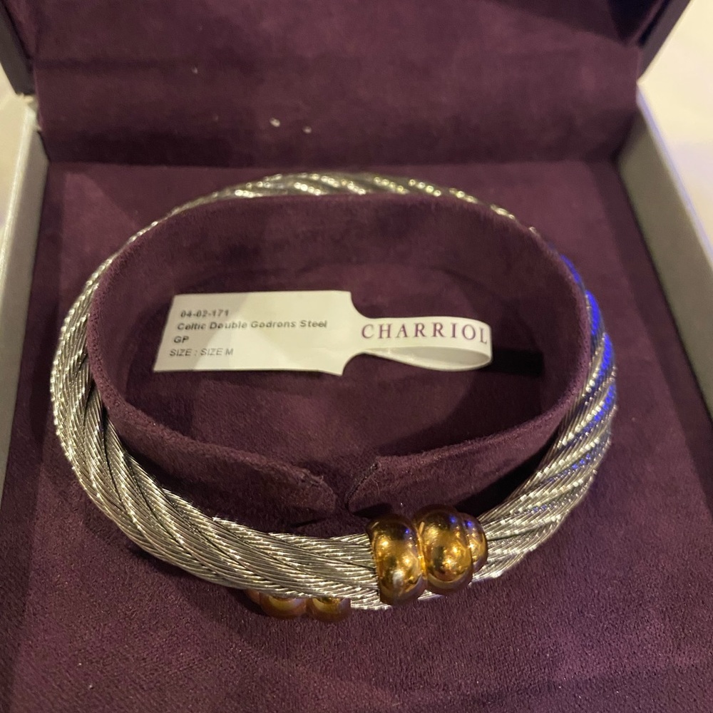 Authentic steel Charriol bracelet